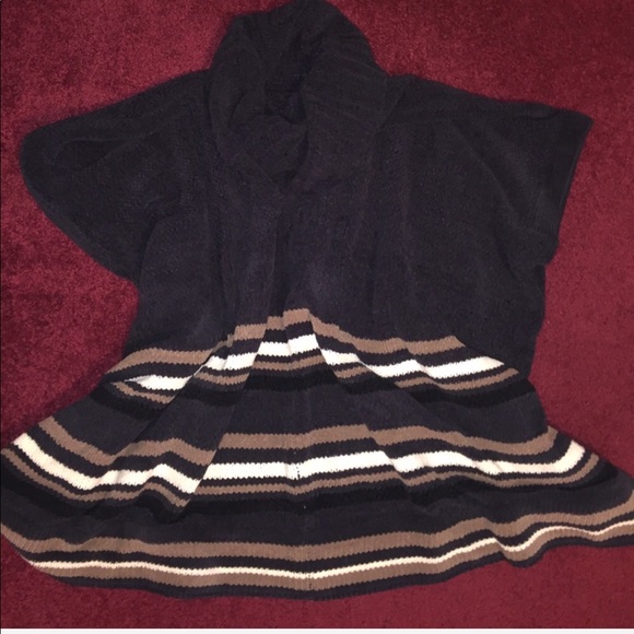 NWOT KERISMA BOHO OVERSIZED COWL NECK PONCHO OSA - Picture 5 of 6